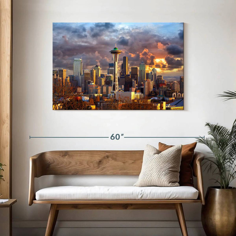 Sireci Seattle Skyline, 30" H x 45" W