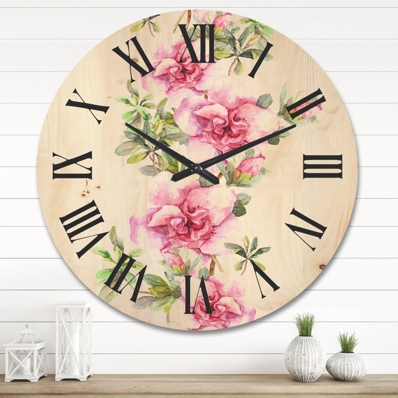 Horloge murale Bouquet de fleurs II, Très grand