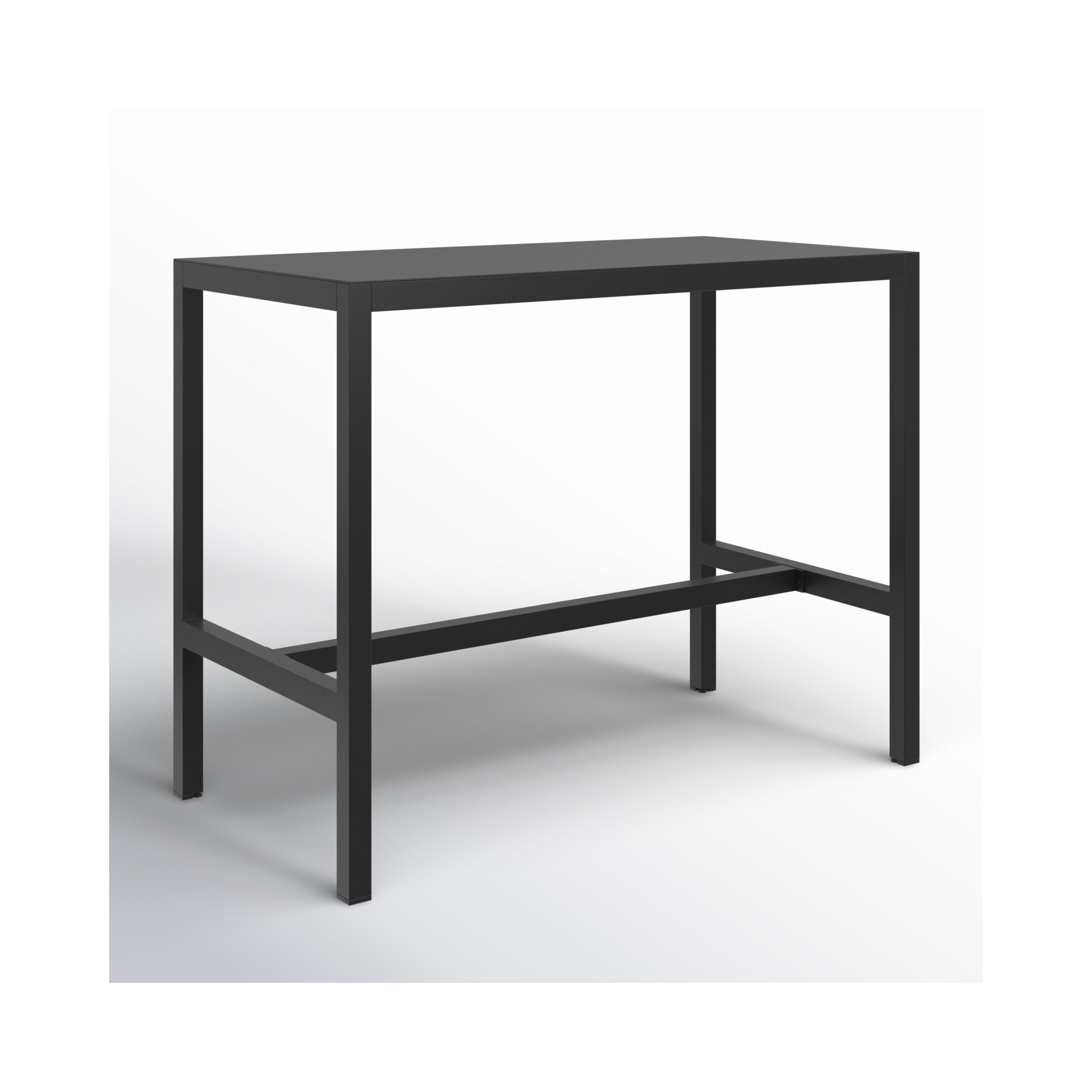 Armando Aluminum Bar Table, Black