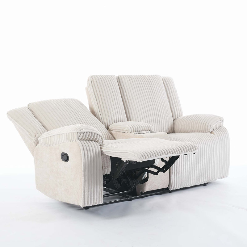 2 Seater Reclining Sofa, Beige