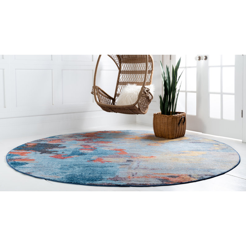 Downtown Abstract Indoor Rug, Rectangle 5'1" x 8'