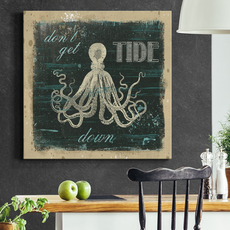 Tide Down - Impression sur toile tendue, H 40 po x l 40 po x P 1 po
