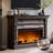Farmhouse 52" Tv Stand With Electric Fireplace Mantel & Storage Cabinets With 36" Freestanding Heater, Remote-controlled Adjustable 3d Flames-982852441