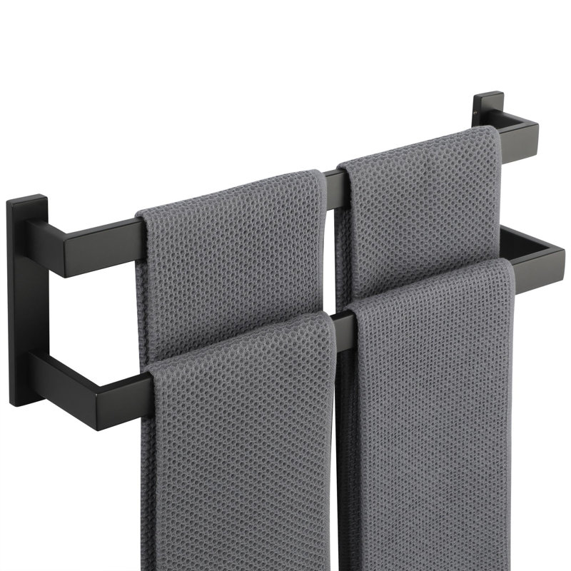 Wall Towel Rack, Black
