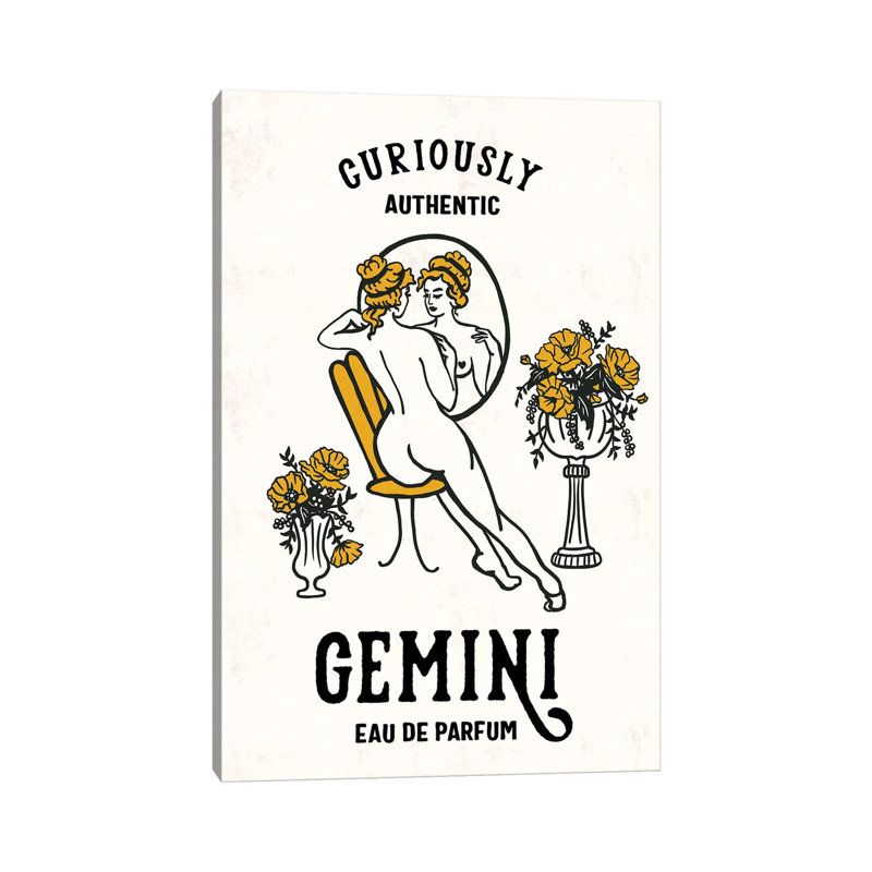 Toile Gemini Parfum Poster by The Whiskey Ginger - Gallery-Wrapped Canvas Giclée on Canvas, Wrapped Canvas
