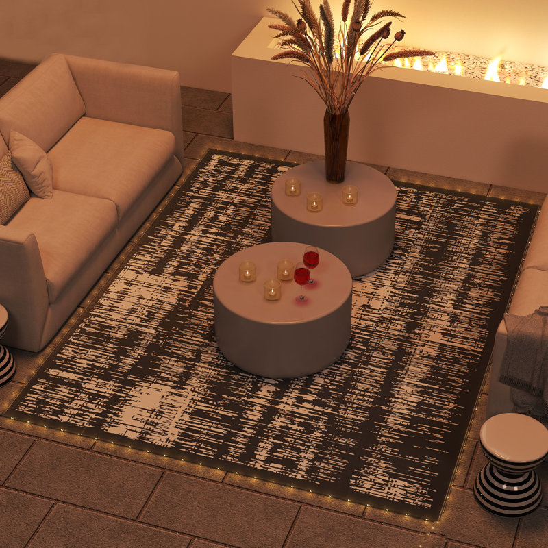 Flatweave Ombre and Abstract Rug