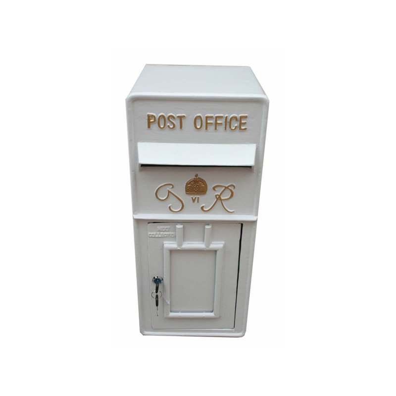 Carrickfergus Aluminum Wall Mounted Post Box, White