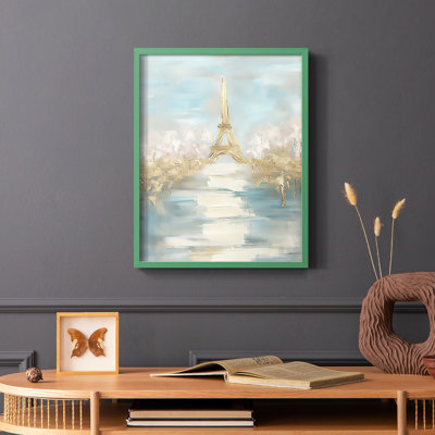 Paysages série I - reproduction encadrée de qualité supérieure - prête à être accrochée - aucun clou requis
