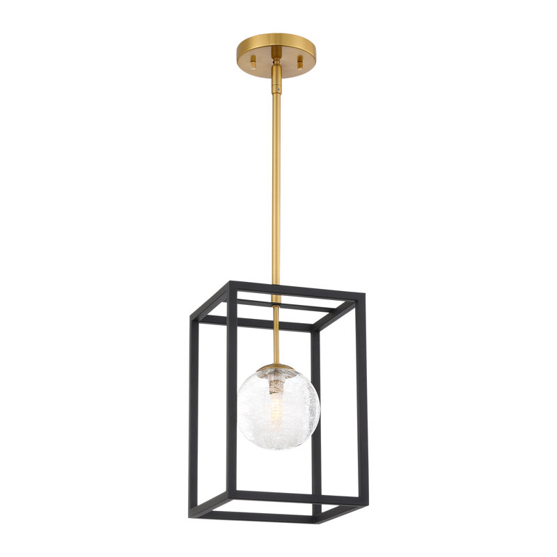 Luminaire suspendu moderne en verre 1 lumière, 4