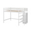 Lit mezzanine double avec garde-robe et escalier-987681152