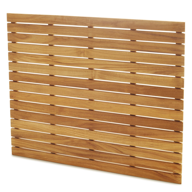 Solid Wood Shower mat, 1.5" H x 30" W x 36" L