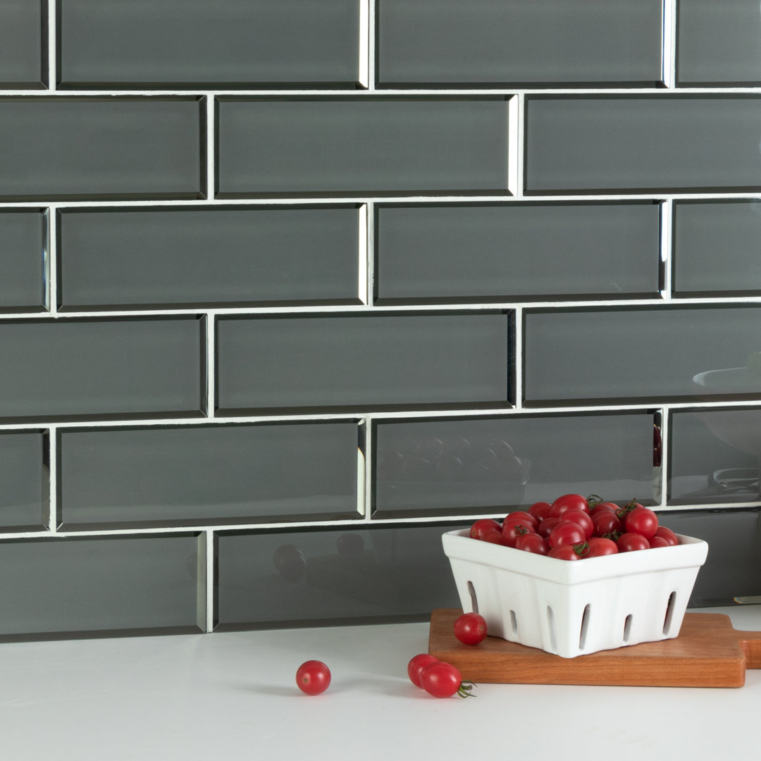 Artista 3" x 9" Glass Subway Tile (Set of 27) WS Tiles®