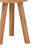 Eean Upholstered Teak Wood Ottoman