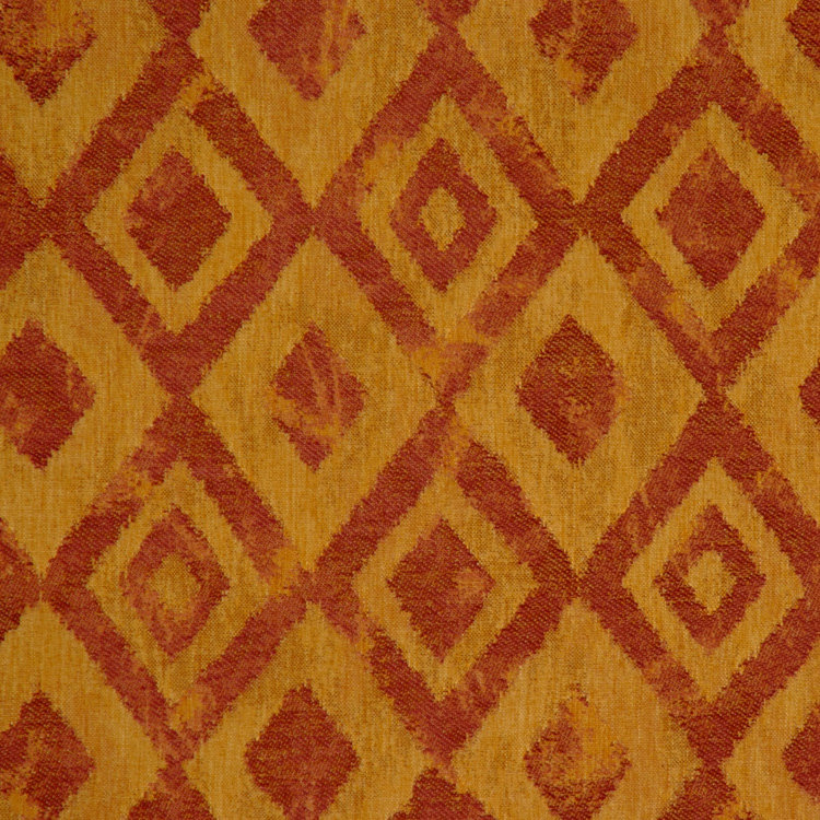 Allure Fabric, Red/Yellow