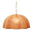 Rosemary 1-Light Natural Palm Leaf Pendant, Large-1324372845