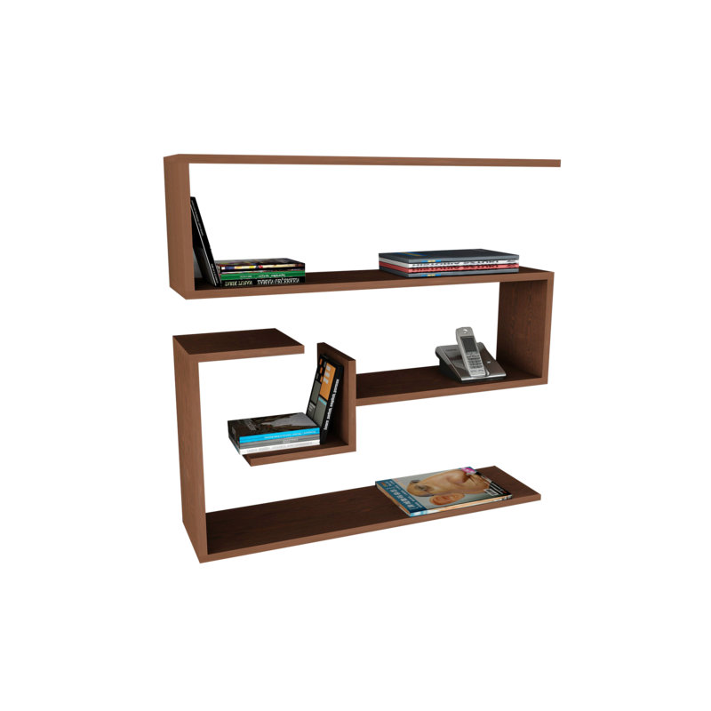 4 Piece Accent Shelf, Brown