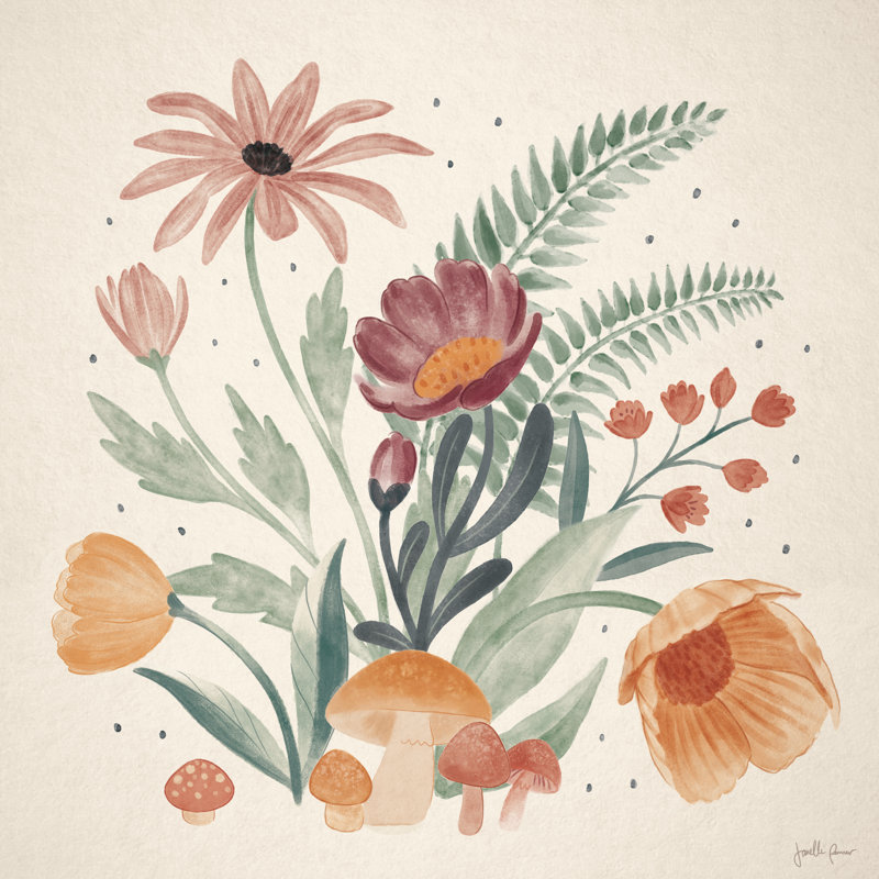 Cottage Botanical III by Janelle Penner - Wrapped Canvas Painting, 30cm H x 30cm W