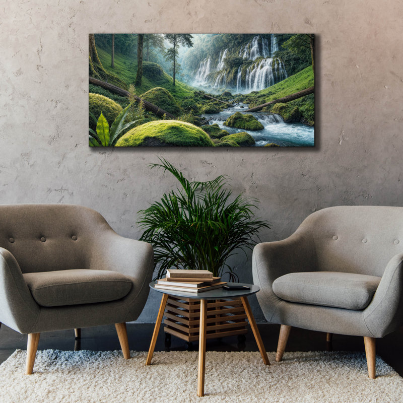 Art mural sur toile Gloriano «Magical Greenery» par Rey Klimt, H 30 po x l 60 po