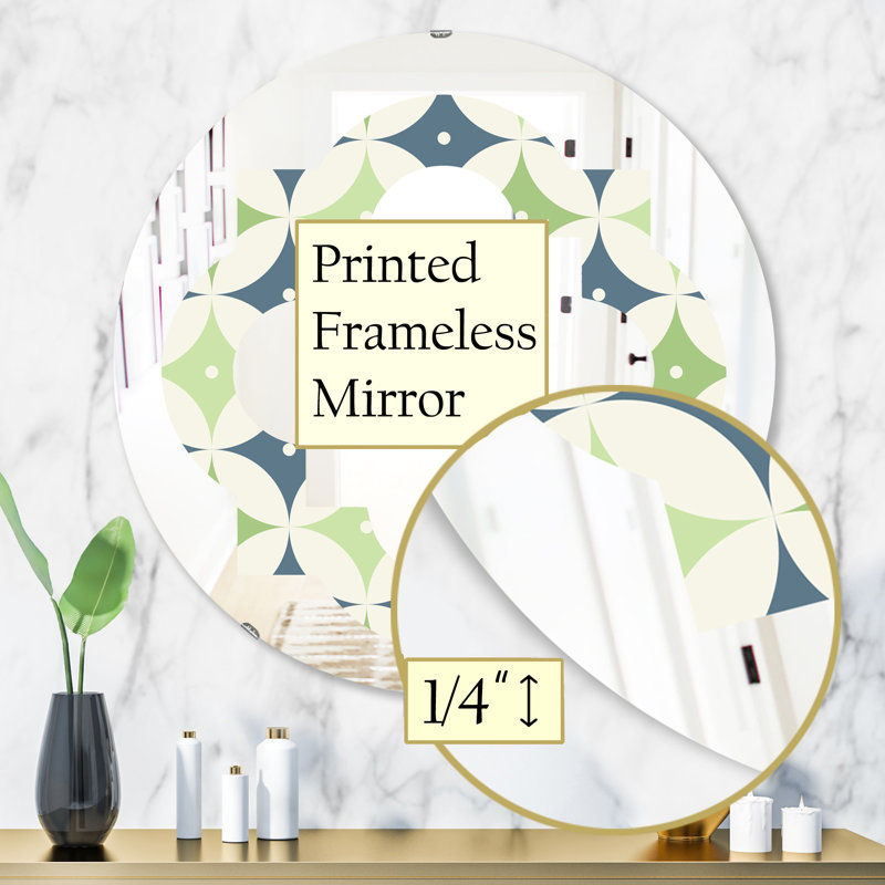 Miroir mural Quatrefoil, H 31,5 po x l po