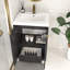 Meuble-lavabo autoportant de 23,6 po avec lavabo en acrylique renforcé Monterey-161324162-136695489