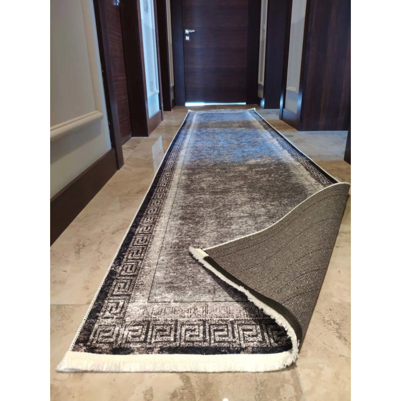 Tapis mathaï avec envers antidérapant, Tapis de couloir 3 pi 3 po x 6 pi 7 po