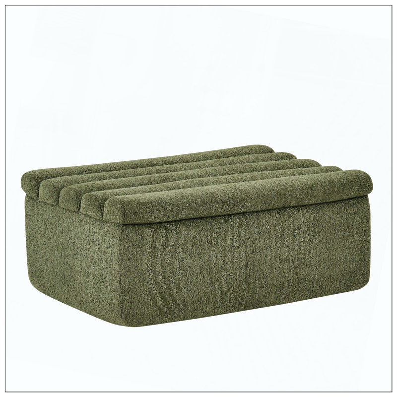 Modular Sofa Ottoman Versatile Seating Accessory, Green