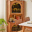 Armoire de coin en bois massif Cerise-1649973985