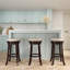 Tabouret de bar 30 po, revêtement de siège en tissu beige, construction, extérieur pivotant pour plus de mobilité, revêtement-1571950883