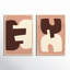 Combined Shapes by StudioM - 2 Piece Picture Frame Painting Set-617160619-617160623
