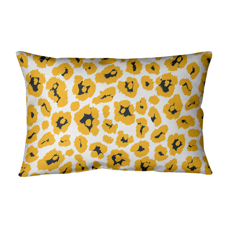 Housse de coussin de football rectangulaire Pittsburgh, Jaune, Polyester filé