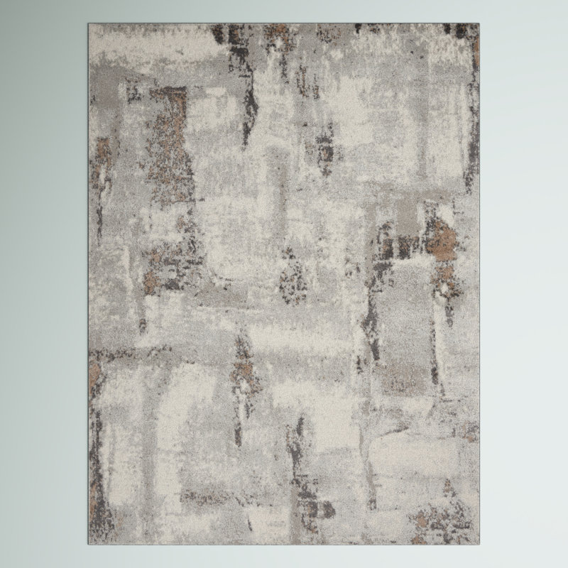 Arqam Abstract Area Rug, Rectangle 9' x 12'