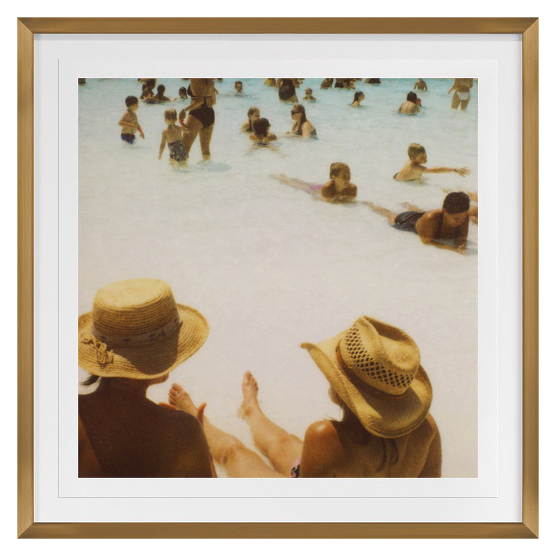 Sol Print by Bock, Alicia, 20" H x 20" W x 0.75" D, Gold Framed Paper