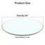 Plateau de table rond de rechange en verre épais de 0,36 po Ivy Bronx-918924264