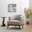 Fauteuil rembourré rond pour le salon-145210243