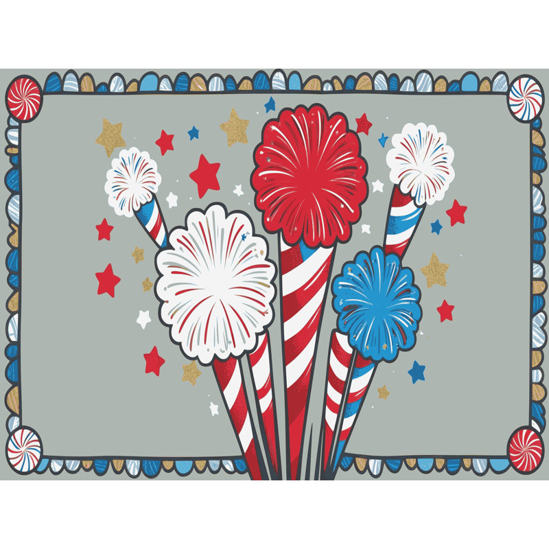 Tapis vacances des fêtes The Holiday Aisle®, Rectangle 7 pi x 9 pi