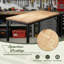 Établi robuste et réglable pour le garage, table d'atelier en bois d'hévéa avec patins en caoutchouc, poste de travail en bois franc, capacité de poids de plus de 2 000 lb pour un atelier, un garage, un bureau ou une maison-492627464