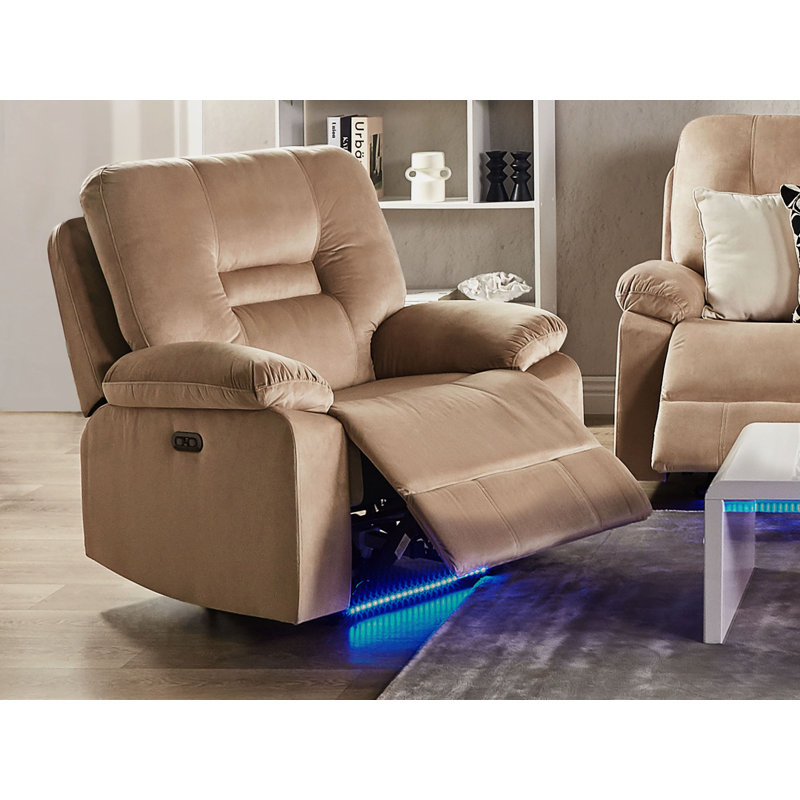 Aldea Velvet Armchair, Beige