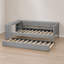 Lit plateforme tapissier, bureau de rangement avec couchette de chargement