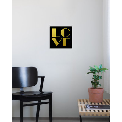 Reproduction d’art textuel sur toile tendue d’amour