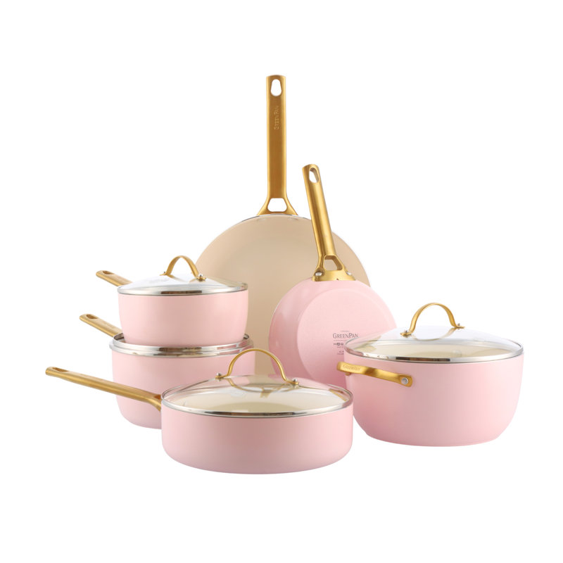 Greenpan Padova Reserve 6 Piece Set - Blush Pink, Pink