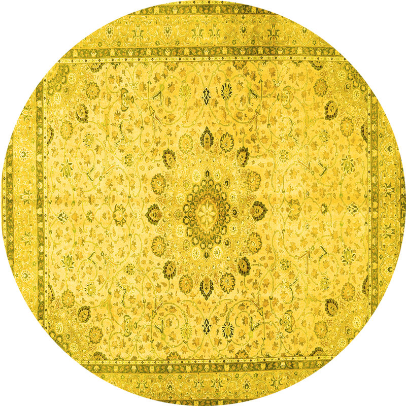 Maylyn Washable Oriental Indoor Rug, Round 5'