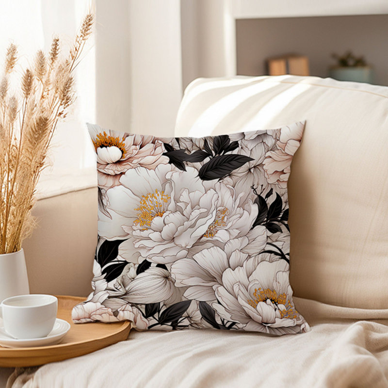Floral Luxe Peonies II Modern, 16"H x 16"W