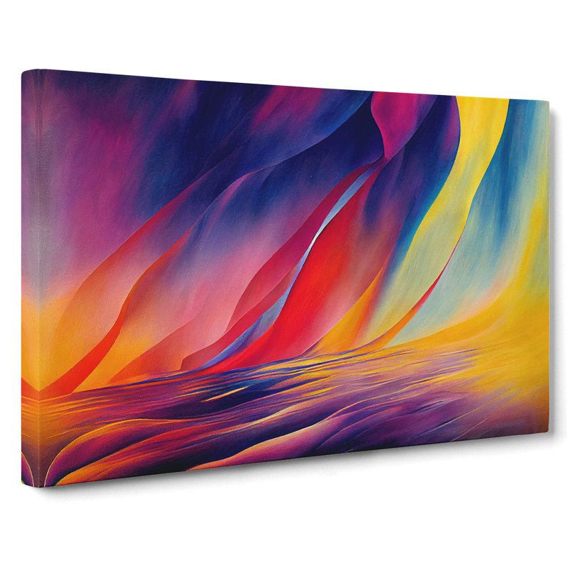 Revered Abstract Art - Wrapped Canvas, 35cm H x 50cm W x 3cm D