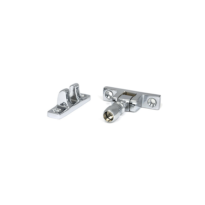 Mushroom Brighton Fastener - Narrow (Square), Polished Chrome