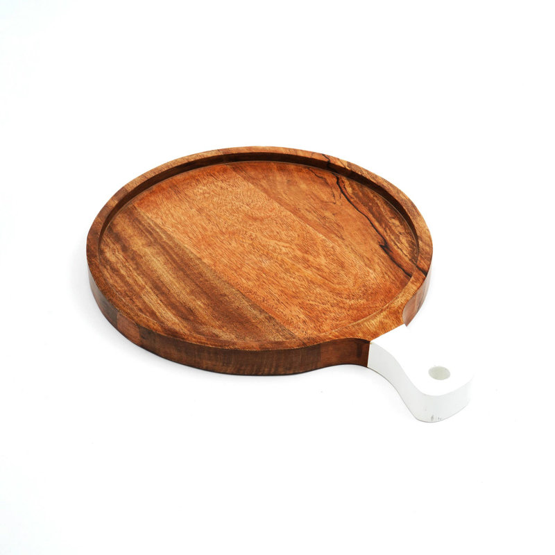 Handcrafted Wooden Cheese Board – 14x9"