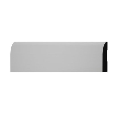 WM713 - Americraft Modern Baseboard Moulding, 9/16"D x 3 1/4"W x 96"L, Primed Finger-Joint Pine