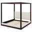 Lit à baldaquin contemporain en bois avec tête de lit tapissier-129768067-129768069