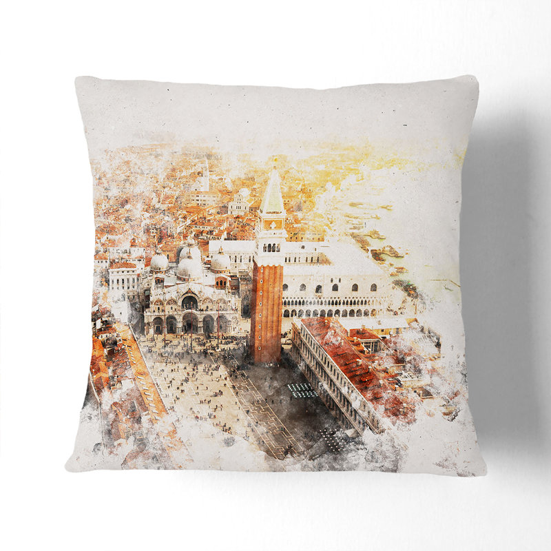 Square Cushion, Black, 55cm H x 55cm W x 20cm D