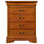Commode 4 tiroirs Louis Phillipe, chêne-1811112338