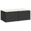 Ensemble de canapé de patio avec coussins 2 pièces vidaXL-228124581-228124604